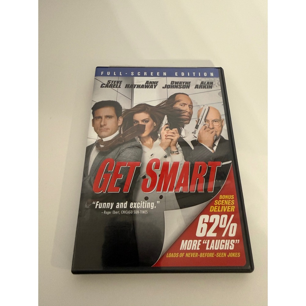 Get Smart DVD Full Screen Edition Steve Carell Anne Hathaway Action Comedy